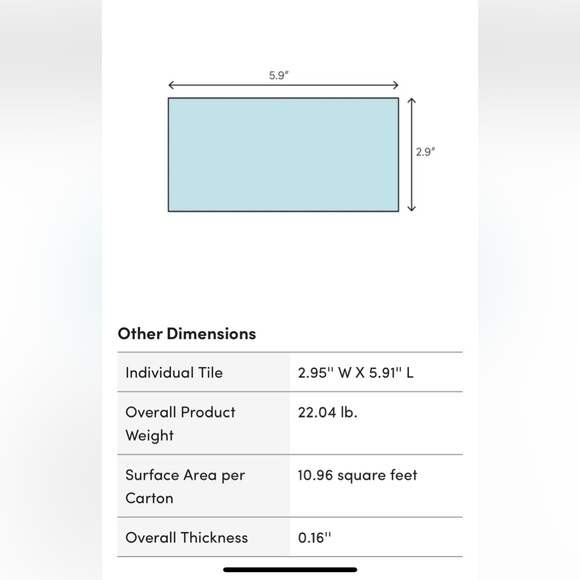 7 NEW BOXES of Lustre Beveled Antique Mirror 3" x 6" Glass Subway Wall Tile - Picture 16 of 16